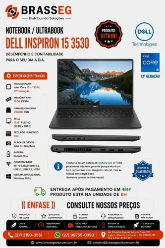 ? Dell Inspiron 15 3530 - Potência, Velocidade e Elegância para o seu Dia a Dia!