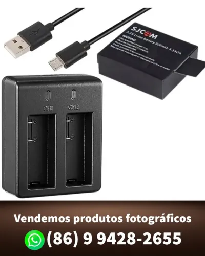 Bateria para câmera Sjcam Sj4000 e Sj5000 com carregador (novo)