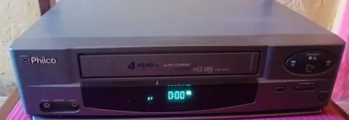 Philco 4 Cabeças Vídeo Cassete K-7 Único Dono Funcionando