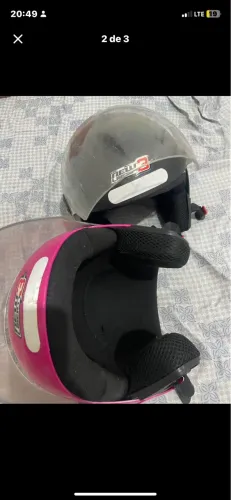 Kit de capacetes em bom estado a venda