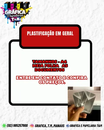 plastificação em geral