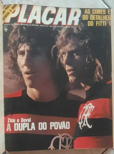 Revistas Placar Encadernadas do n° 240 ao n° 252  de 1974 com Pôsteres 