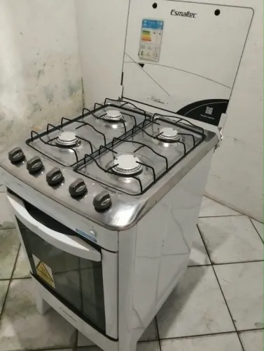 Fogão Seminovo Esmaltec 4 bocas com forno, FAÇO ENTREGA!!