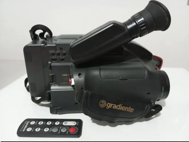 Filmadora Gradiente Clássica Retrô Original Completa Impecável Com Bag