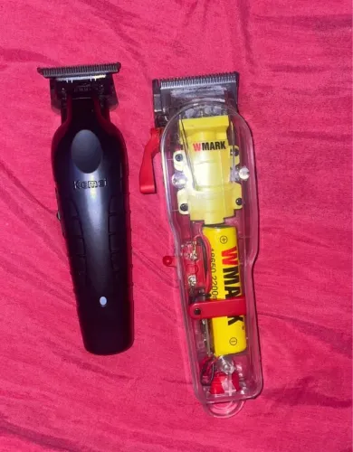 Kit Barbeiro Profissional - WMark NG-108 PRO + Kemei KM-2299 (Novas)