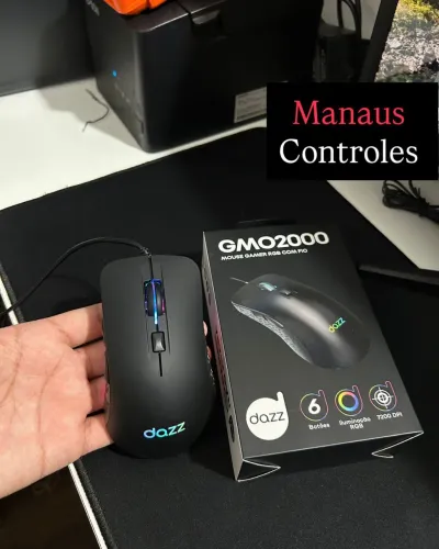 Mouse Gamer 7200 Dpi Rgb Cabo 1,6M USB