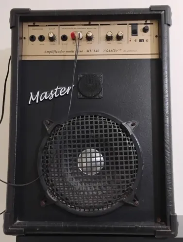 Caixa Amplificada Master MU 140 Multiuso - Som Potente para Voz, Violão e Teclado