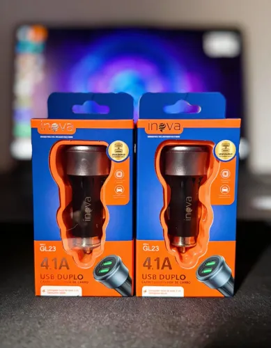 Carregador Veicular Inova Gl23 Turbo 4.1a Usb Duplo