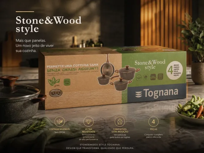 PANELA Tognana Stones e wood