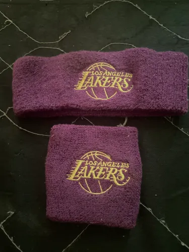 Headband e Munhequeira dos Lakers 