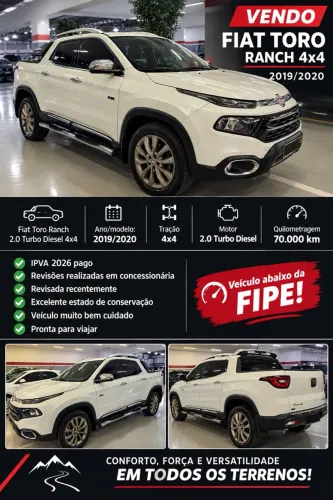 Fiat Toro Ranch 2.0 16V 4X4 Diesel Aut. 2020