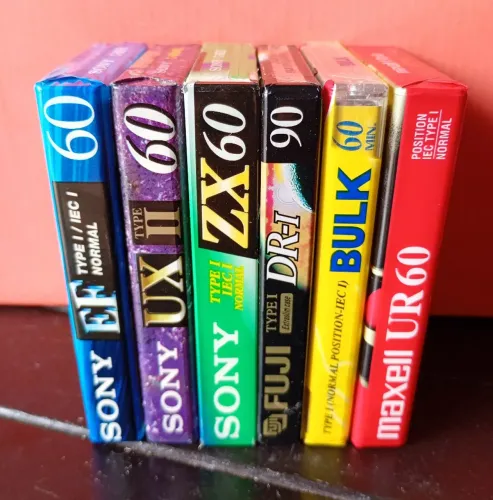 6 FITAS K7 CASSETE VIRGENS LACRADAS