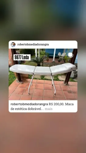 Maca de estética dobrável em boas condições