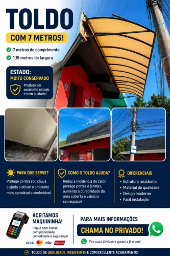 Toldo de loja etc...