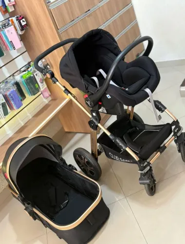 Carrinho 3 em 1 Carrinho,Moisés e bebe confo<br> Carrnho + bebe conforto + colchao pra Moisés