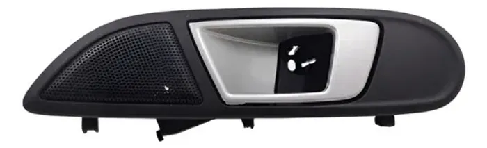 Maçaneta Interna Prata Dianteira Le Ford Ecosport New Fiesta Preto