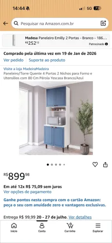 Armário de cozinha - Paneleiro Novo