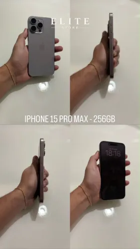 iPhone 15 Pro Max 256GB Titânio Natural | Novo