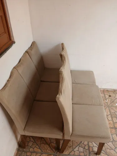 Jogo com 6 Cadeiras Estofadas