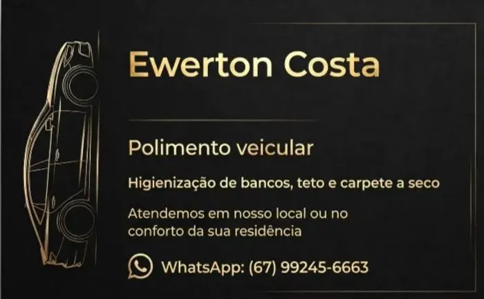 Polimento veicular e higienização de bancos teto a seco