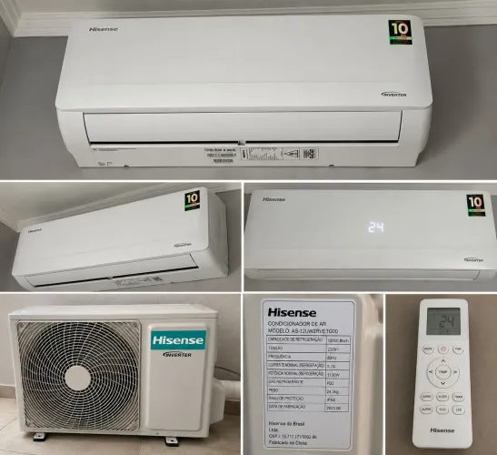 Ar-Condicionado Hisense Inverter 12.000 BTUs - Ótimo Estado e Econômico