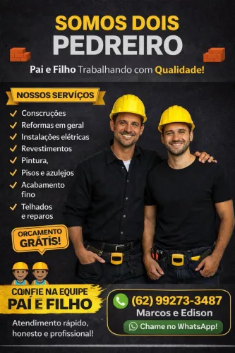 Somos contrutotes (Pai e filho) 