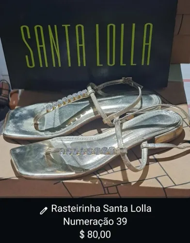 Rasteirinha Santa Lolla Numeração 39 $ 80,00