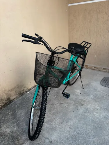 Bicicleta Aro 26 Conservada Verde Agua