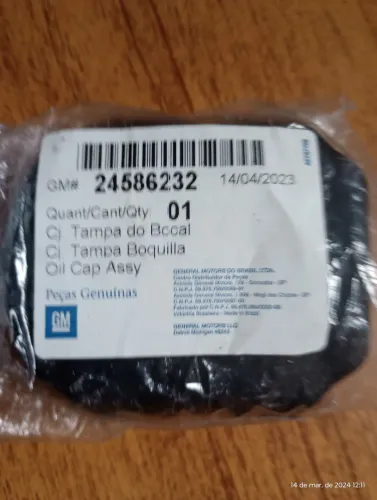 Vendo uma Tampa Óleo do Motor (Comando de Valvulas), Meriva 2003 1.8