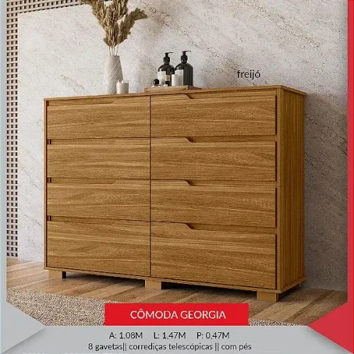 Cômoda Geórgia 8G - Freijó 