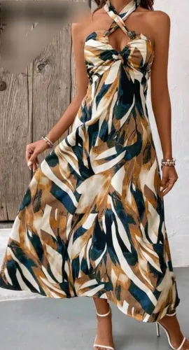 Vestido maxi longo