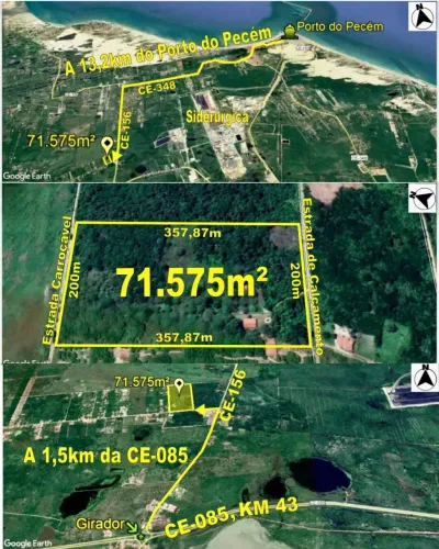 Área Estratégica no Pecém com 71.545 m² | Alto Potencial para Desenvolvimento