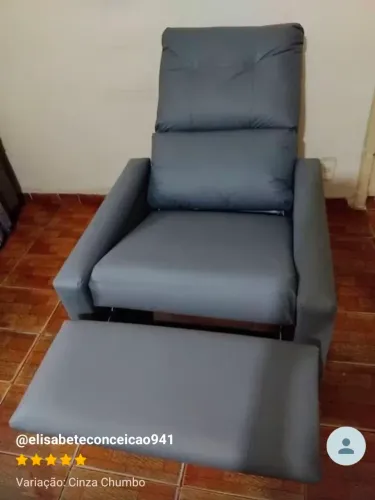 Sofa - poltrona do papai reclináveis cinza