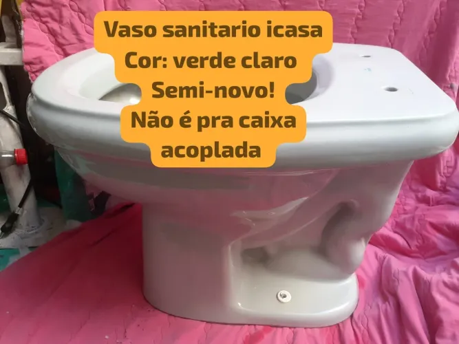 Vaso sanitario icasa convencional Sabatini,verde claro! Aceito proposta