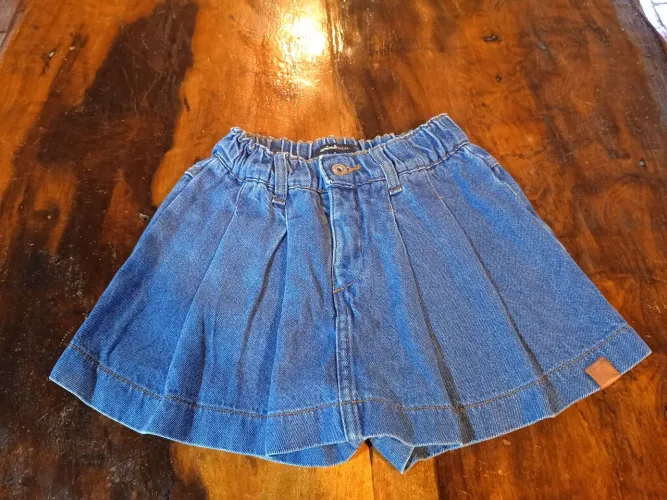 Saia Jeans infantil, tamanho 8, Anime