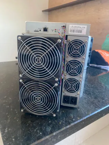 Antminer S19 Pro 104-110TH/s Usada - Minerador Bitcoin ASIC - Funcionando