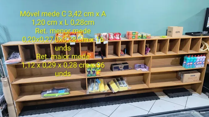 Balcão multiuso prateleira estoque 