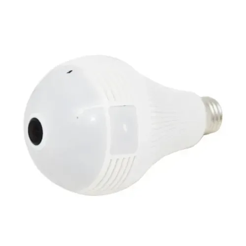 Lâmpada com Câmera de Segurança Panorâmica Wi-Fi HD LED 3W 