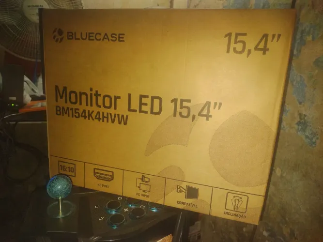 Monitor led BLUE case entrada HDMI e VGA novo na caixa lacrado