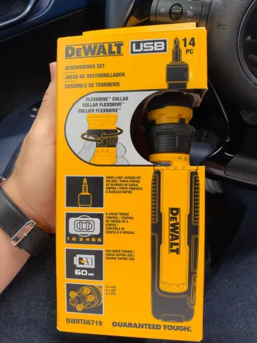 Parafusadeira DeWalt Recarregável com Maleta e 12 Bits