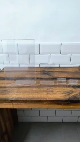 Plaquinhas de acrílico 4 tamanhos 