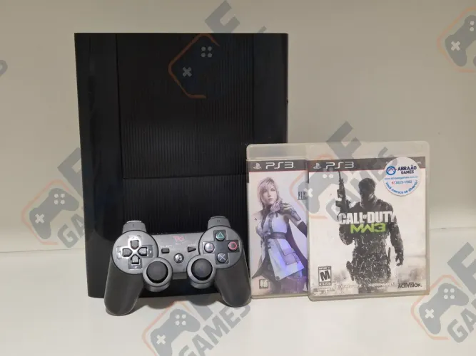PS3 | Playstation 3 Super Slim 500GB Seminovo + Garantia | Aceito Cartão!!!