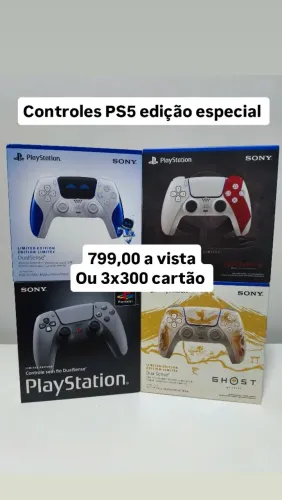 Controles PS5 de edição de colecionador 