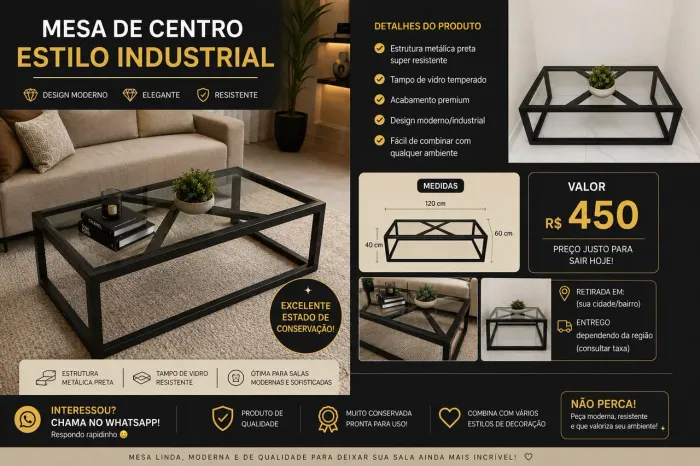 Mesa de vidro