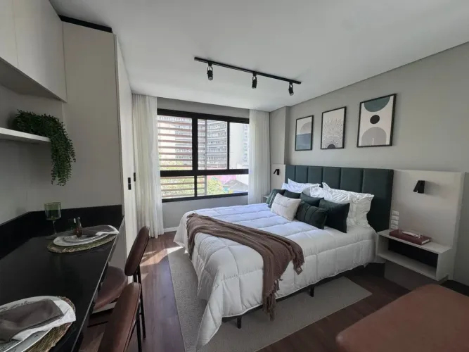 Apartamento Studio Mobiliado para Alugar no Centro de Florianópolis