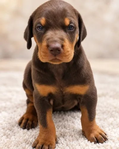 Filhote de Dobermann