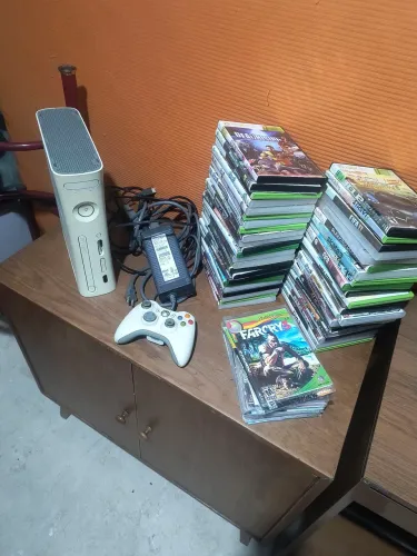 XBOX 360 FAT 1°Edição branco raridade