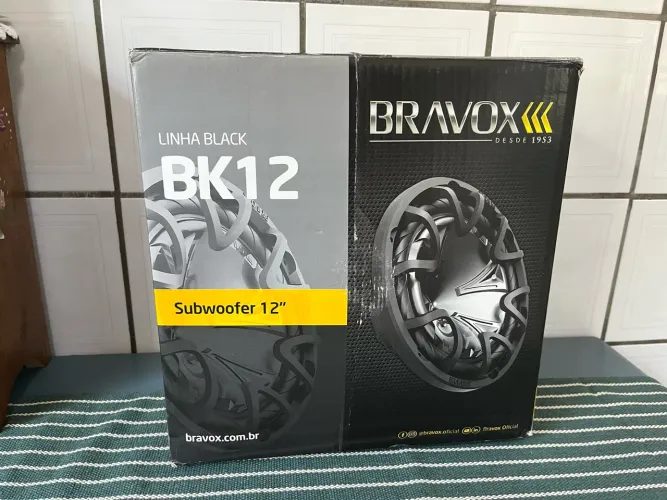 Alto Falante Subwoofer Bravox BK12-D2 700w - 12 Pol - 2ohms Som Automotivo