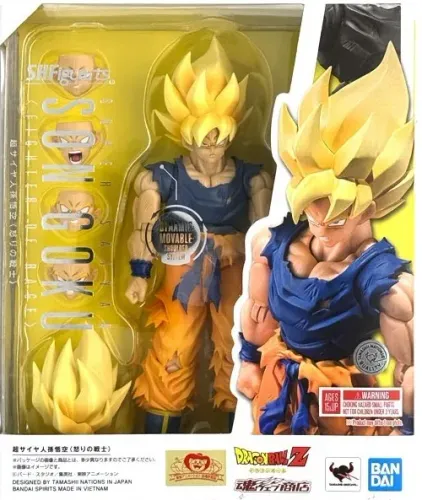 Figura de ação S.h. Figuarts Son Goku Fighter Of Rage Dbz Tamashii