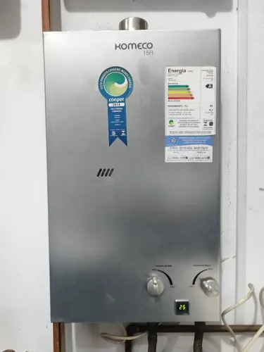 Aquecedor para água a gás Komeco Ko 15FI 16,5 litros GN